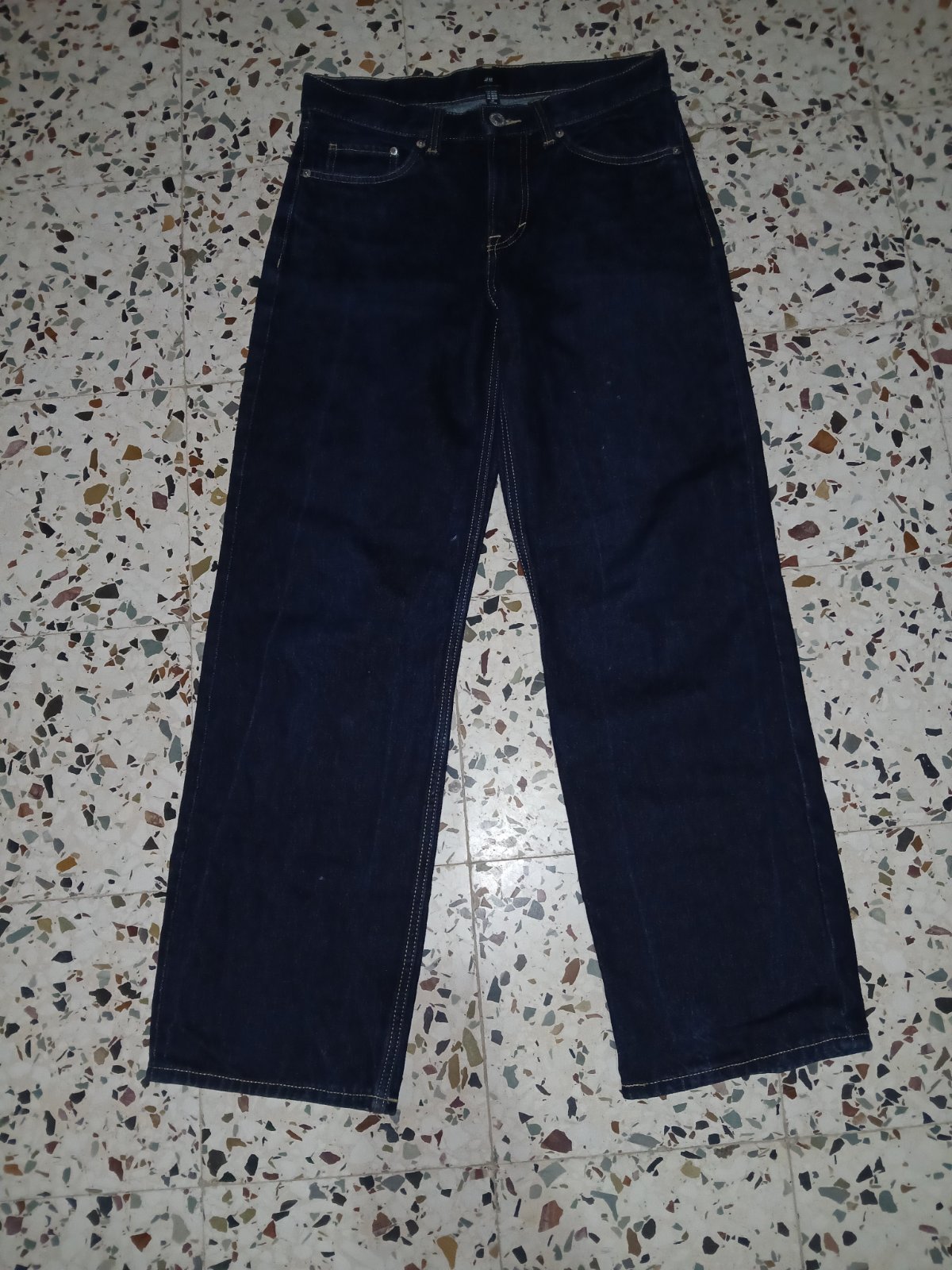 Dark blue jeans