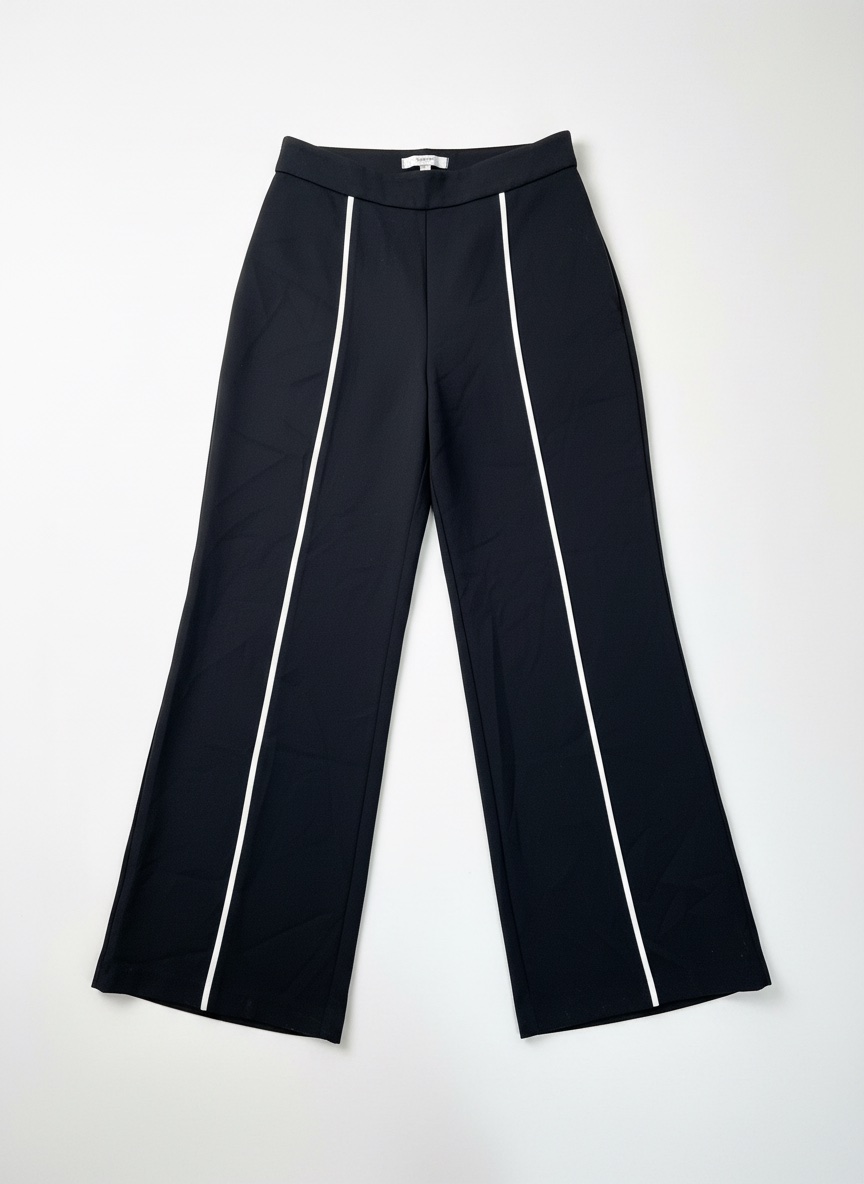 Pantalon noir large taille haute tL