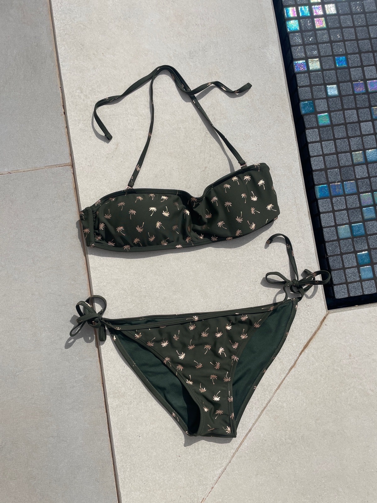Bikini vert by militaire taille xs/s 