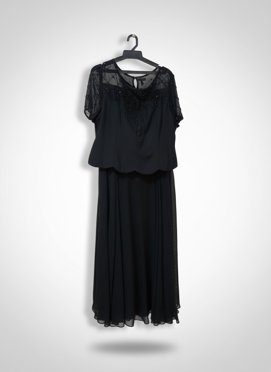 Robe noire chic et soirée t44 