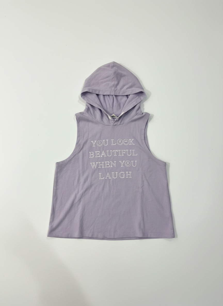 Pull sans manches à capuches t11/12 ans pour fillettes