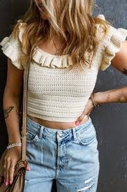 Top H&M en crochet