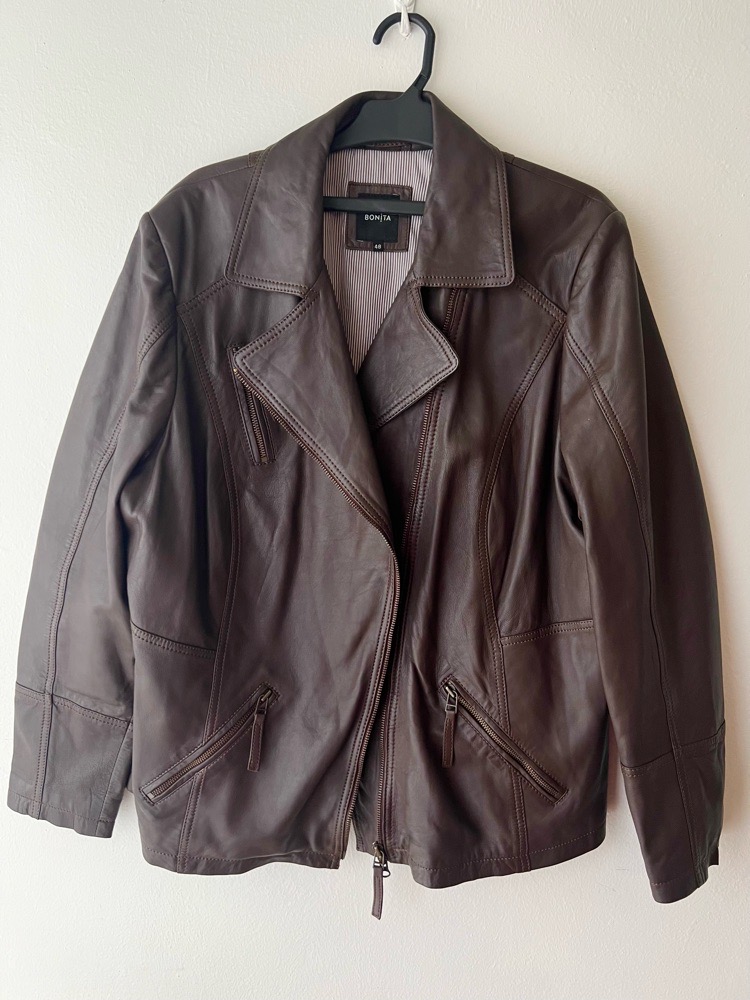 Veste 100% Cuir Marron