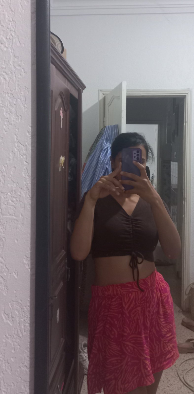 Crop top marron très joli 