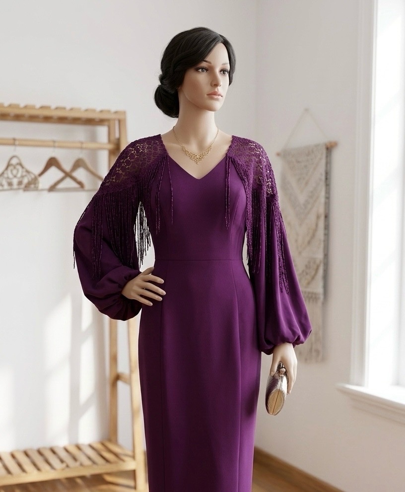 Robe aubergine classy 💜💜💜