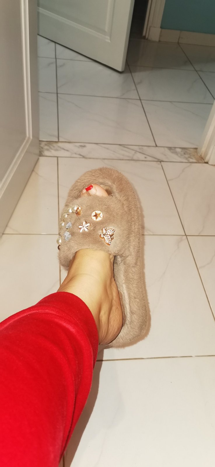 Mules fourrure tendance 
