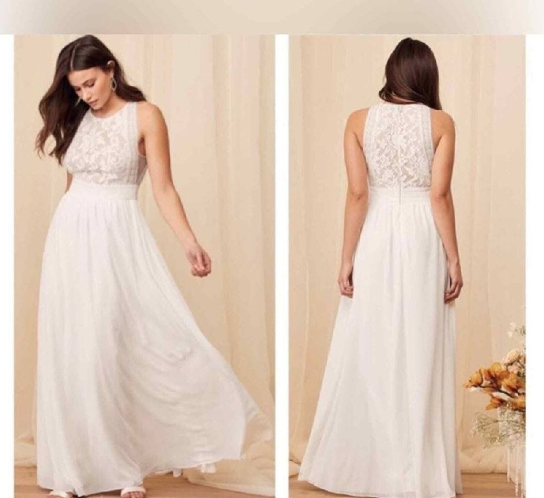 Robe blanche longue