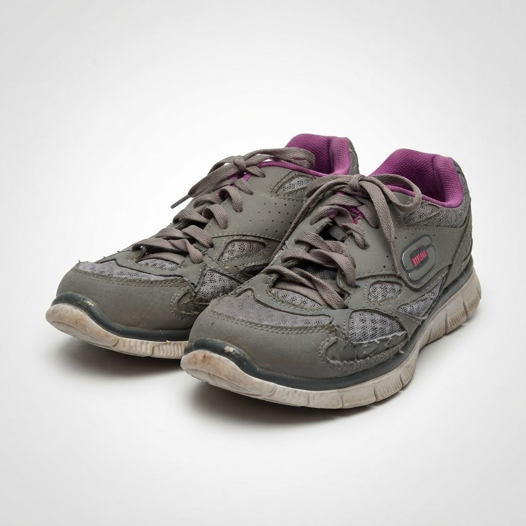 Baskets Skechers originales (Gris & Violet) 💜🩶