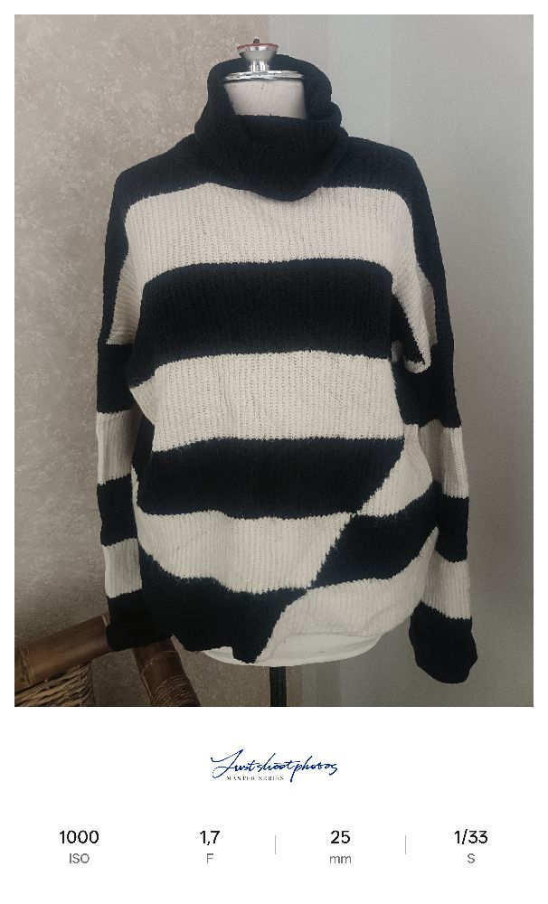 Pull col roulé stradivarius over size 