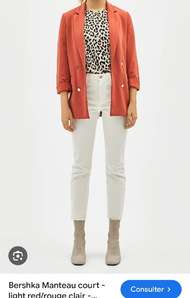 Blazer Bershka double boutonnage 