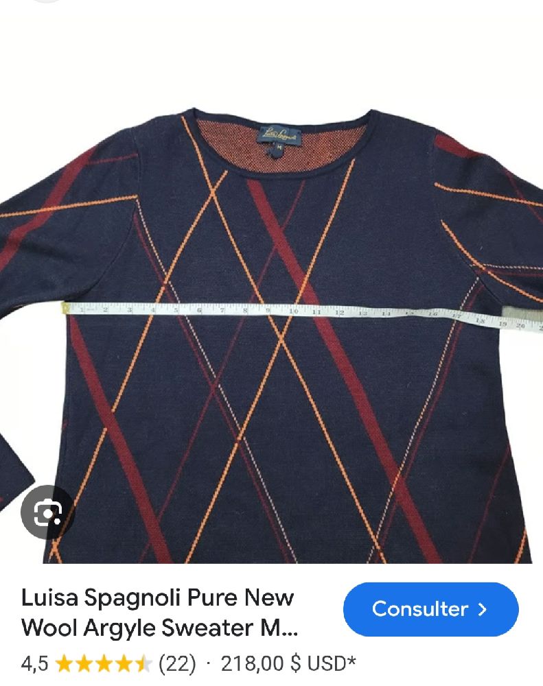 Jolie pull Luisa Spagnoli 100%laine vierge  