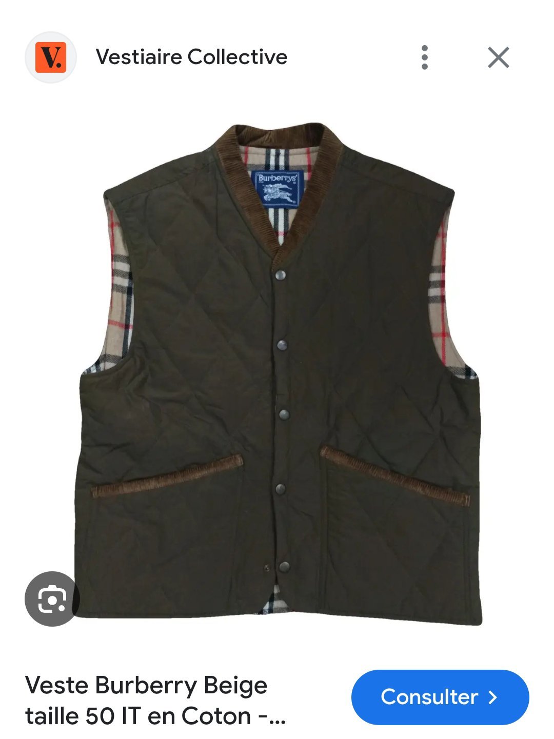 Jacket Burberry matelassée 