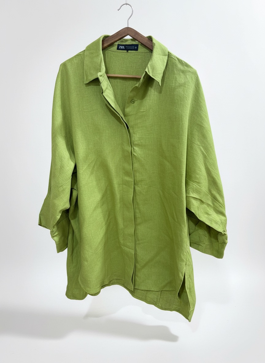 Chemise lin zara over size 