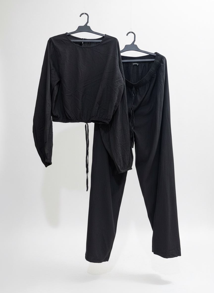 Jolie set boohoo pantalon large 
