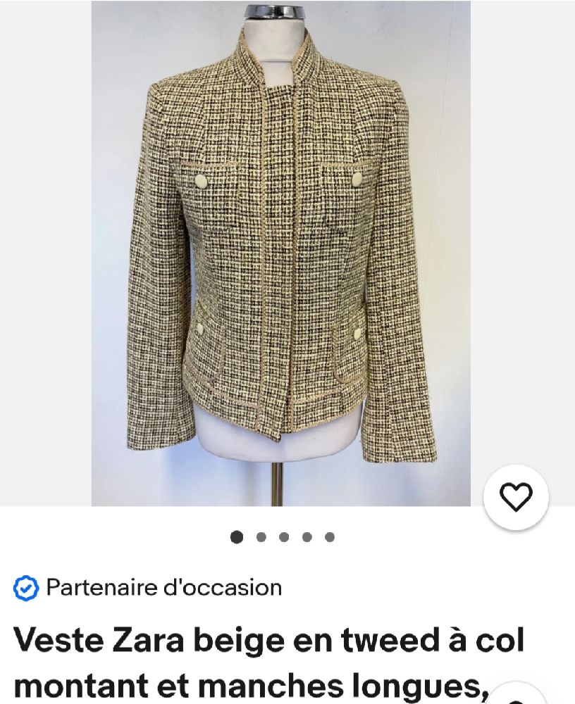 Blazer Zara tweed neuf 