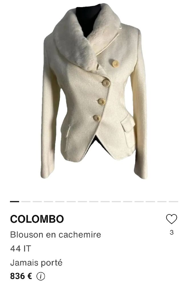  veste manteau cachemire courte100% cachemire pure 