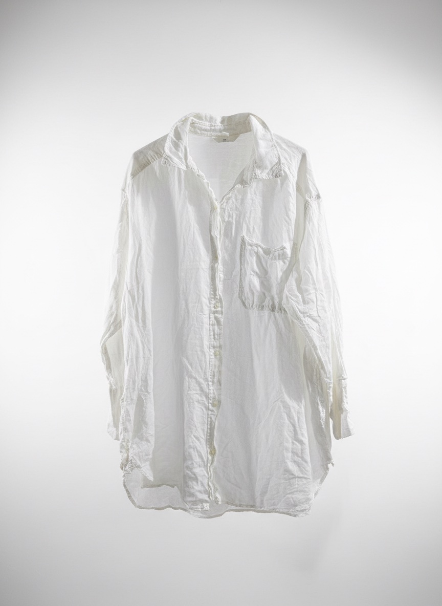 Chemise lin long H&m over size