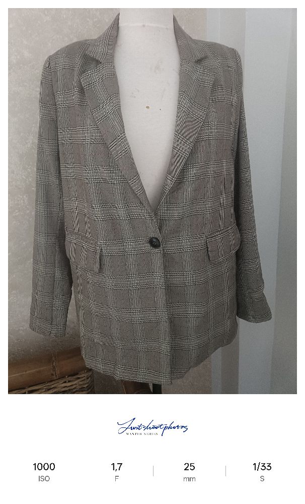 Blazer carreaux Pull & Bear over size 