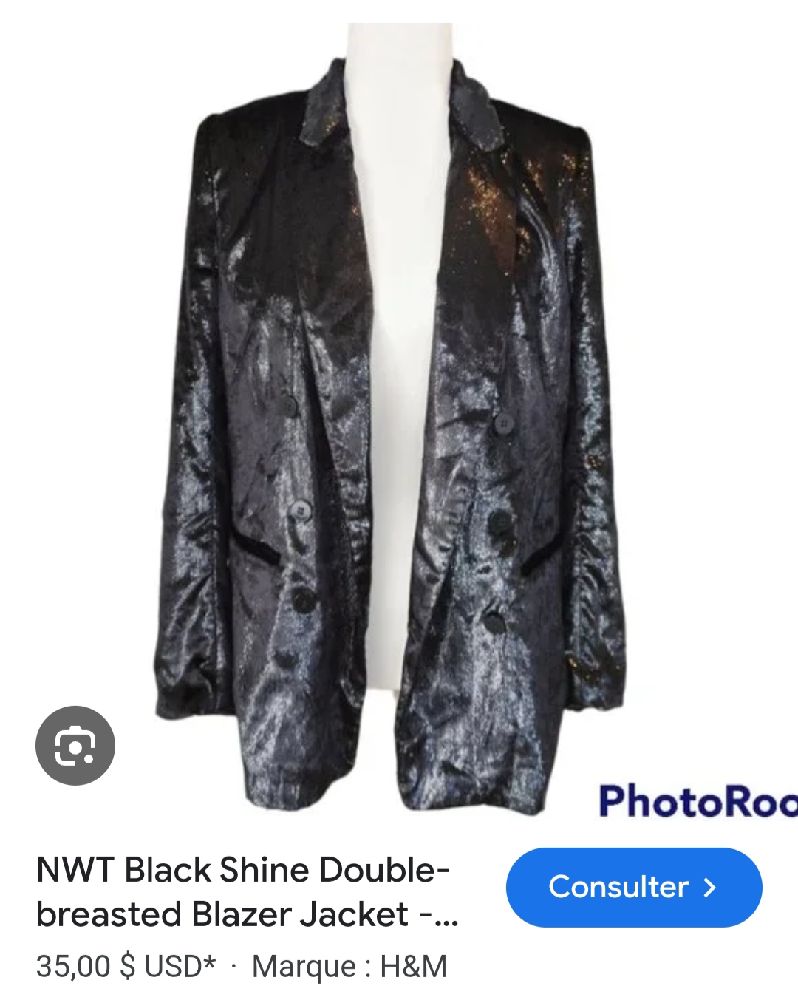 Blazer H&M double boutonnage 