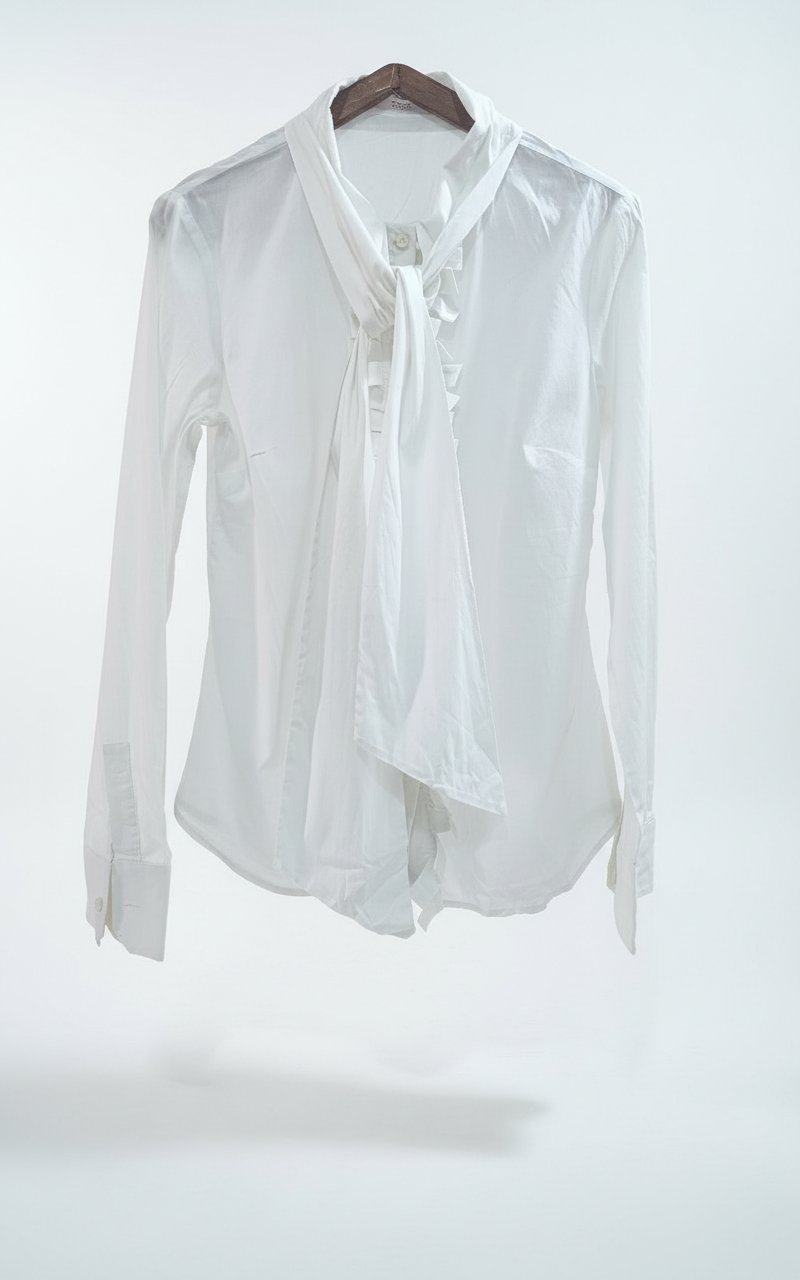 Chemise blanche red valentino stylé avec détail cravate 
