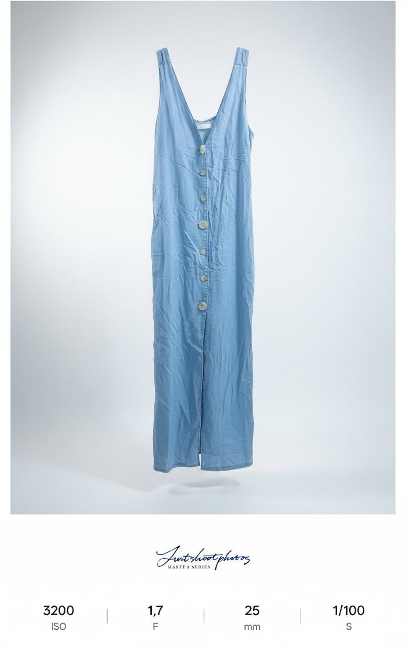 Jolie robe long jean zara