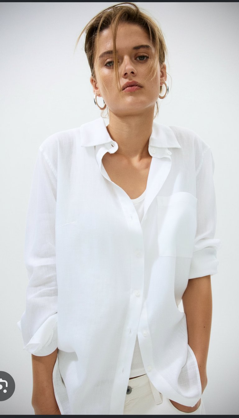 Chemise zara 100%lin over size