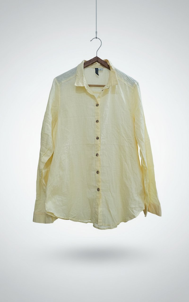Chemise jaune H&M neuf 100%coton 