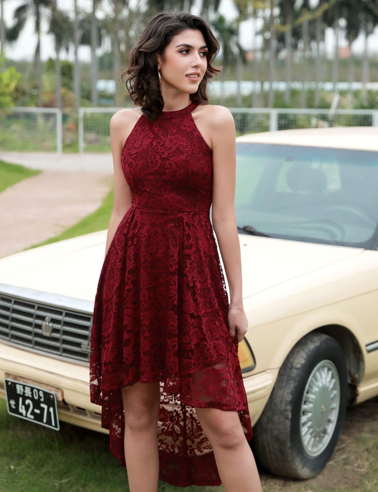 Robe bordeaux 
