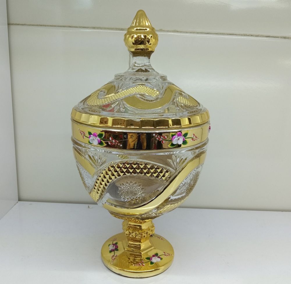 deux bonbonnière cristal