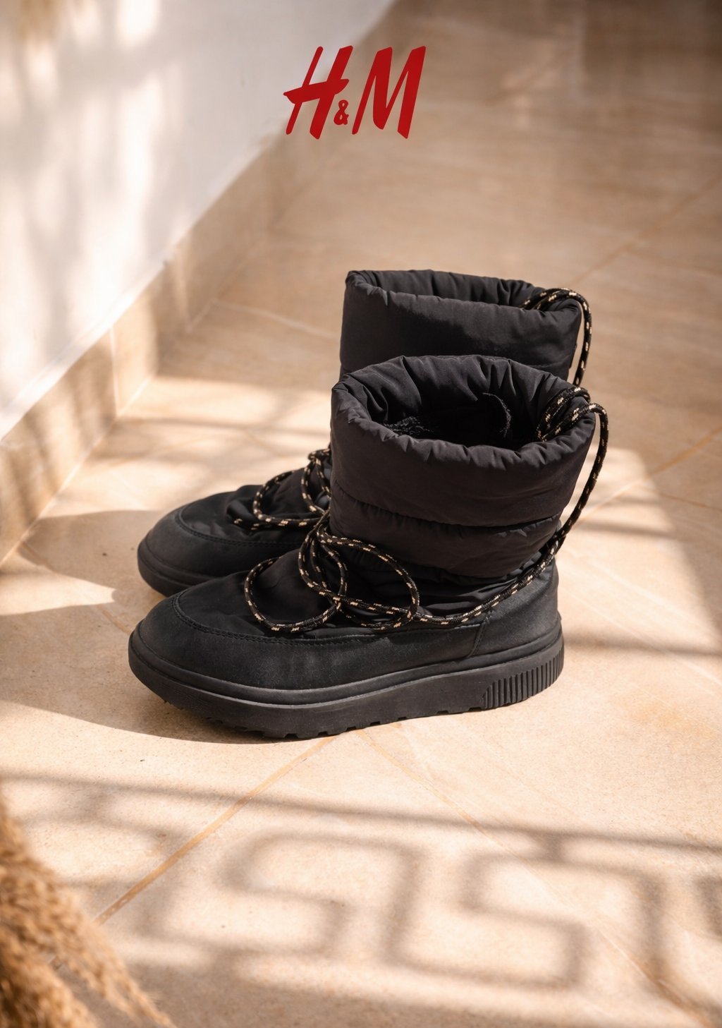 Bottes d’hiver noires H&M– 50d
