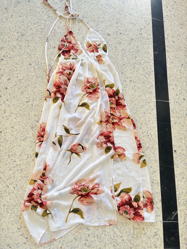 Robe de la marque zaful dos nu tetrbat fi krouma avec fente