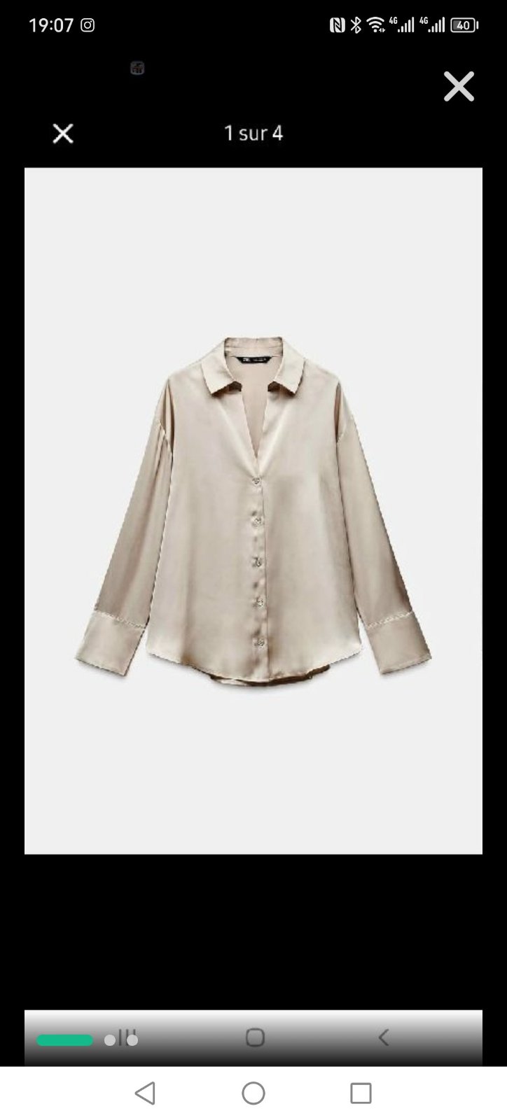 Chemise zara staine