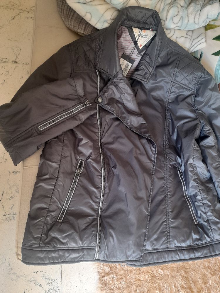 veste grise métallique 