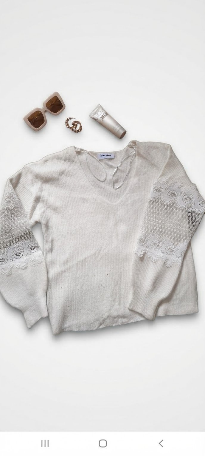 Pull blanc