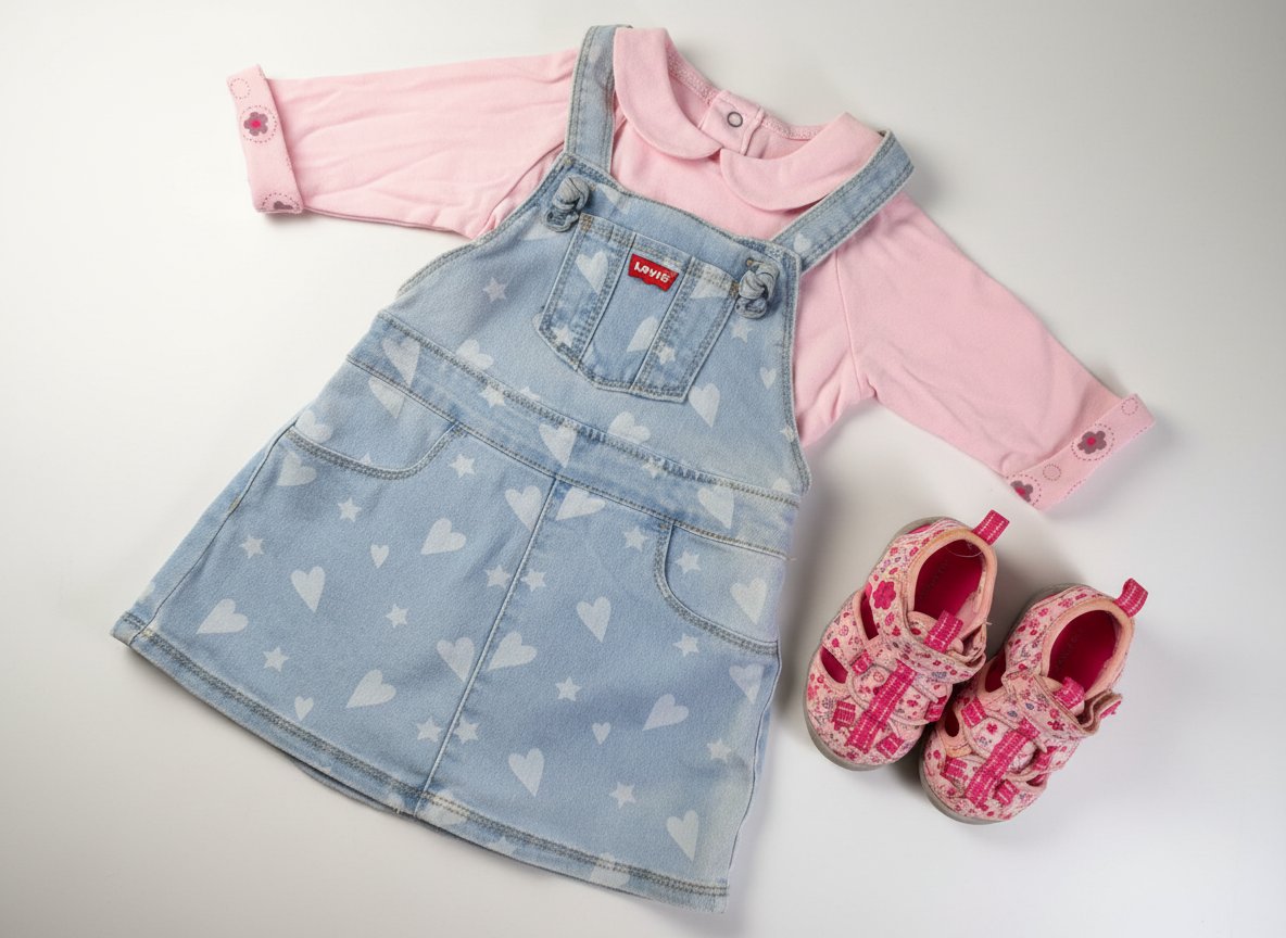 Salopette levis+ chaussures bébé 