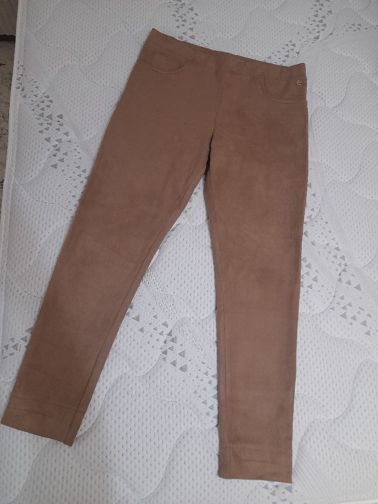 pantalon camel en daim