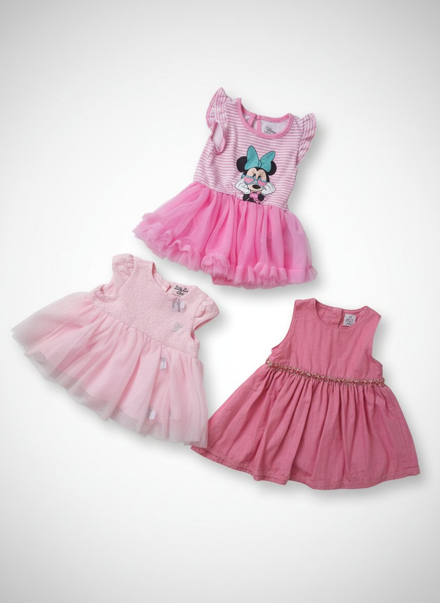 Robes bébé fille 3-6 excellent état 