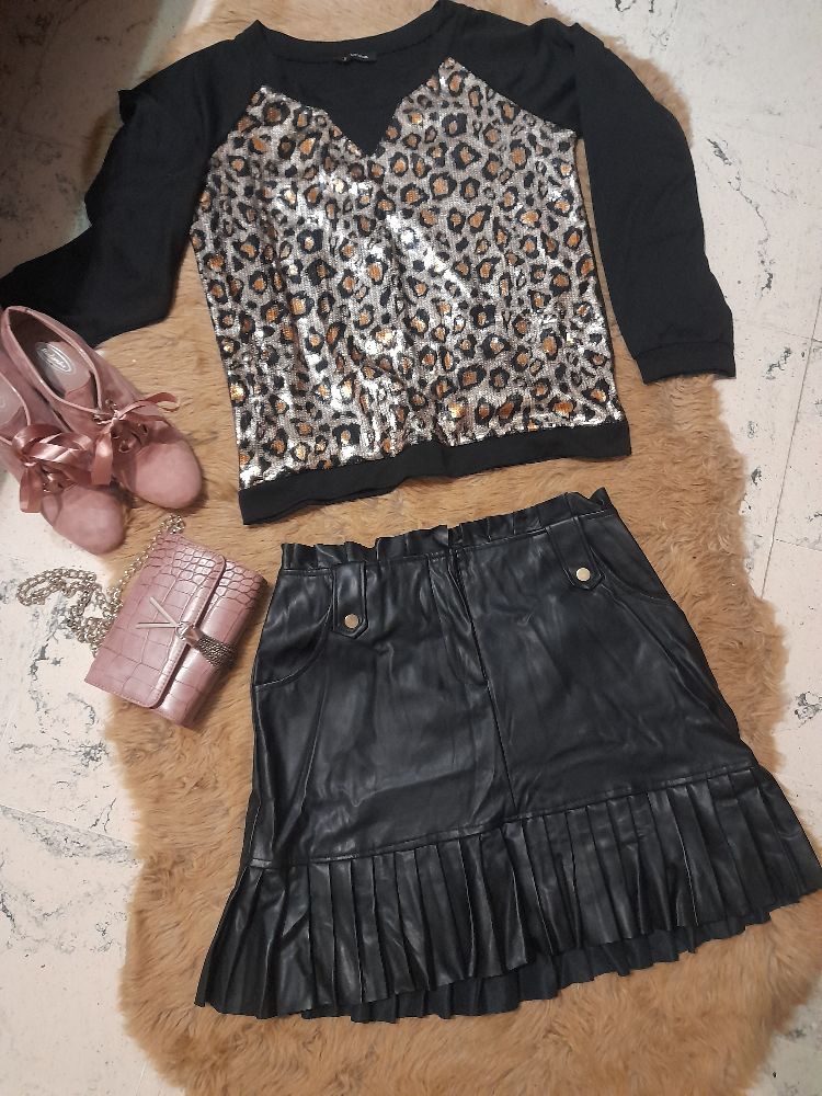 Jupe simili cuir