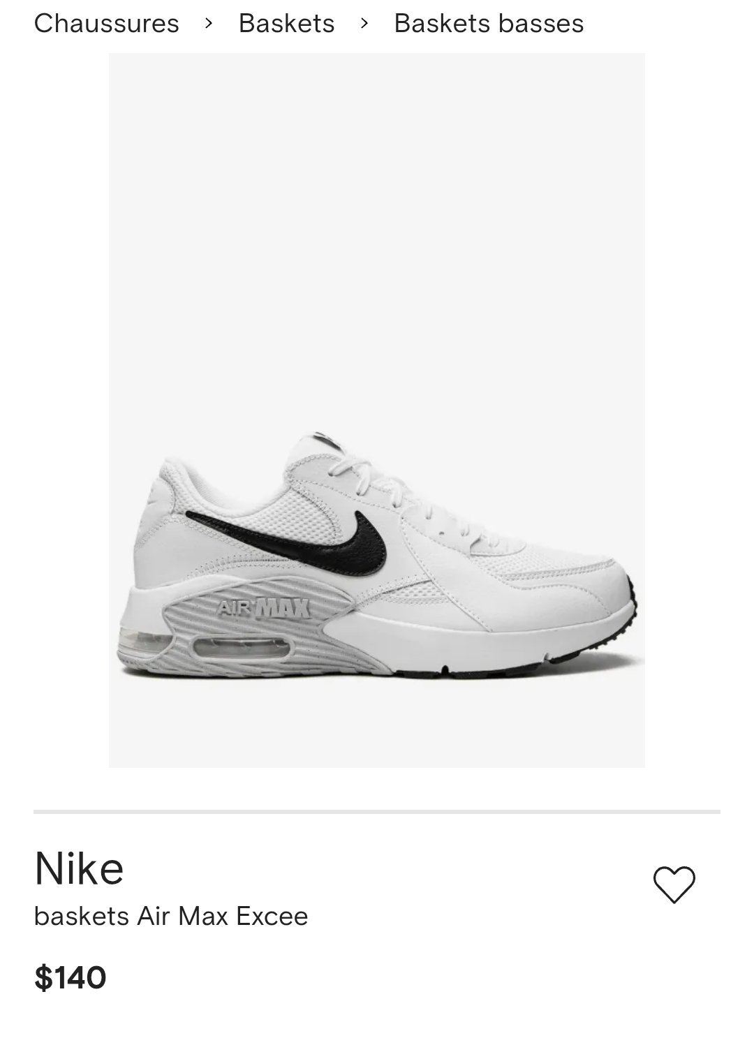 Baskets nike Air Max Excee