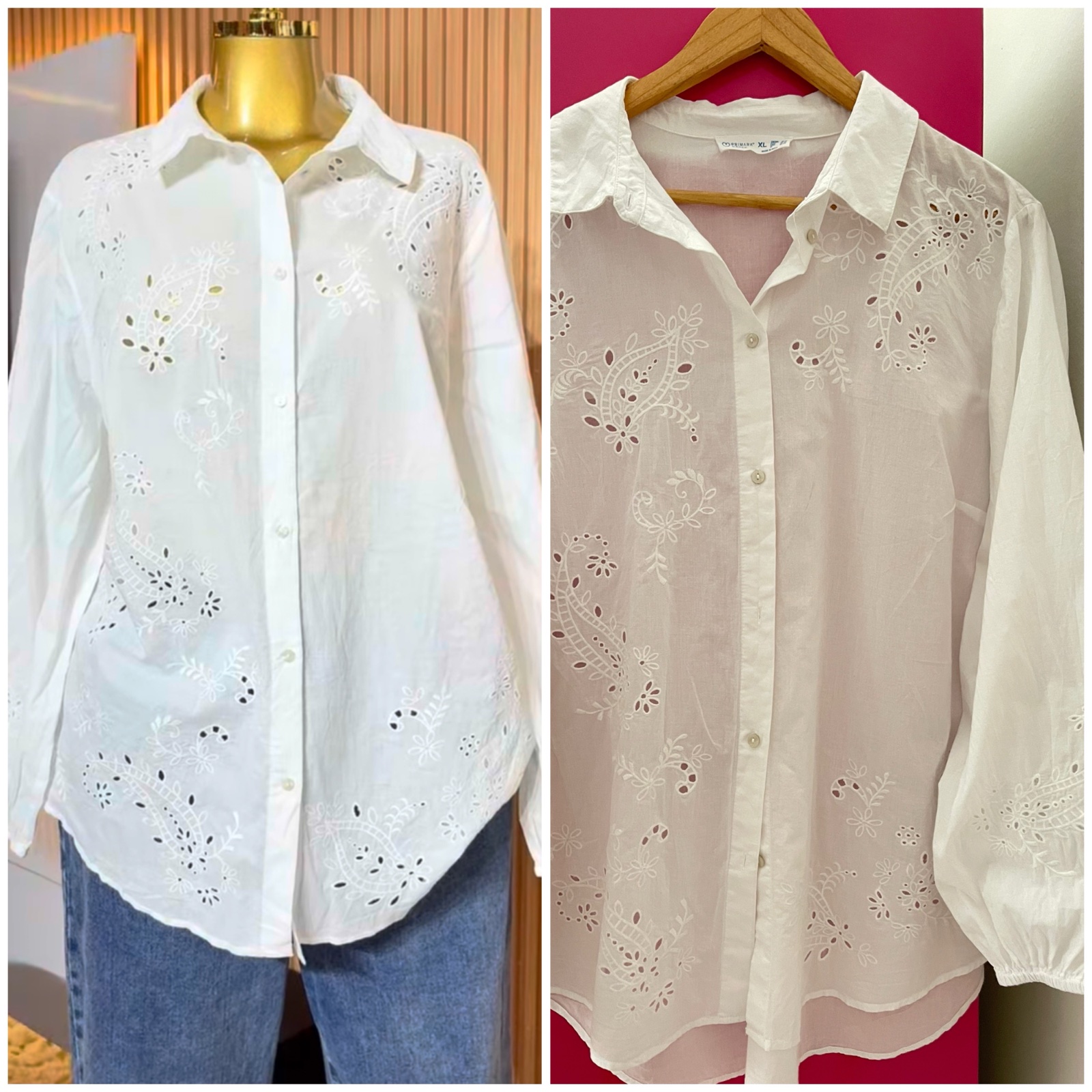 Long over chemise en broderie anglaise ❤️❤️