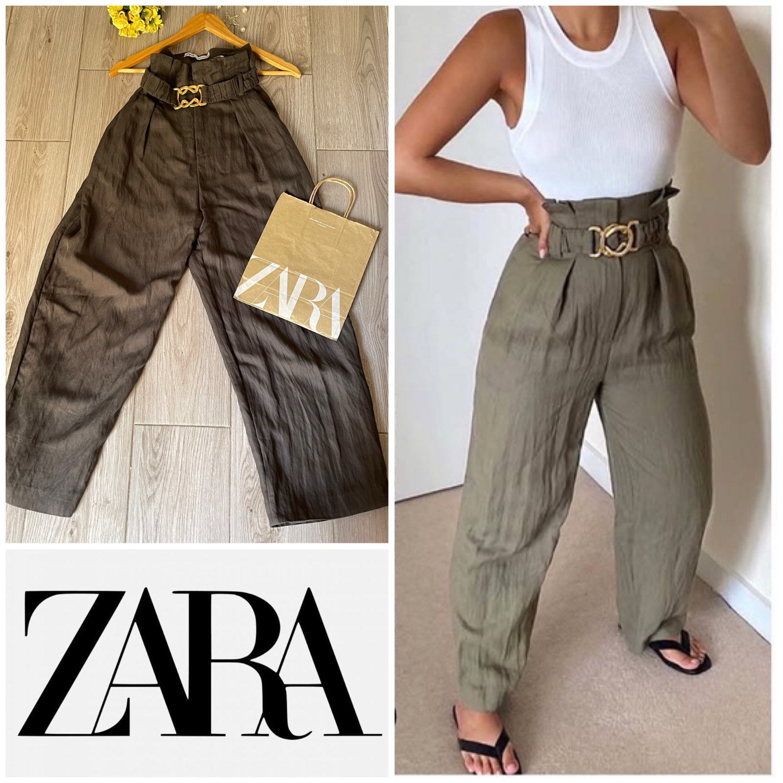 Zara panta ceinturé❤️