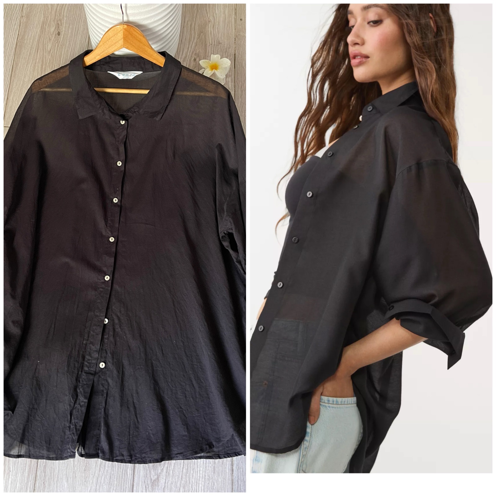 Long over chemise troop fluide❤️42/44/46