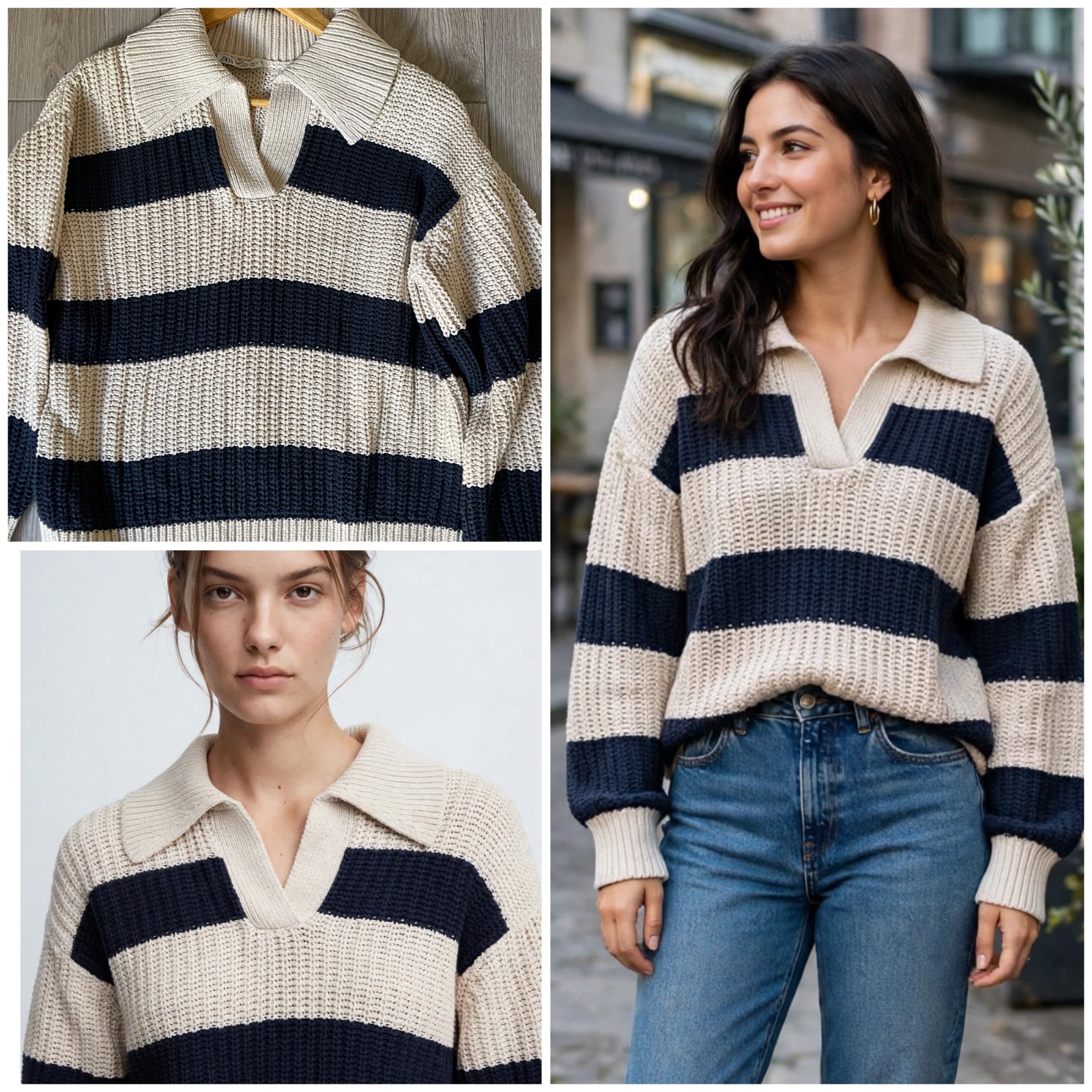 Zara Gros pull over en maille S/M