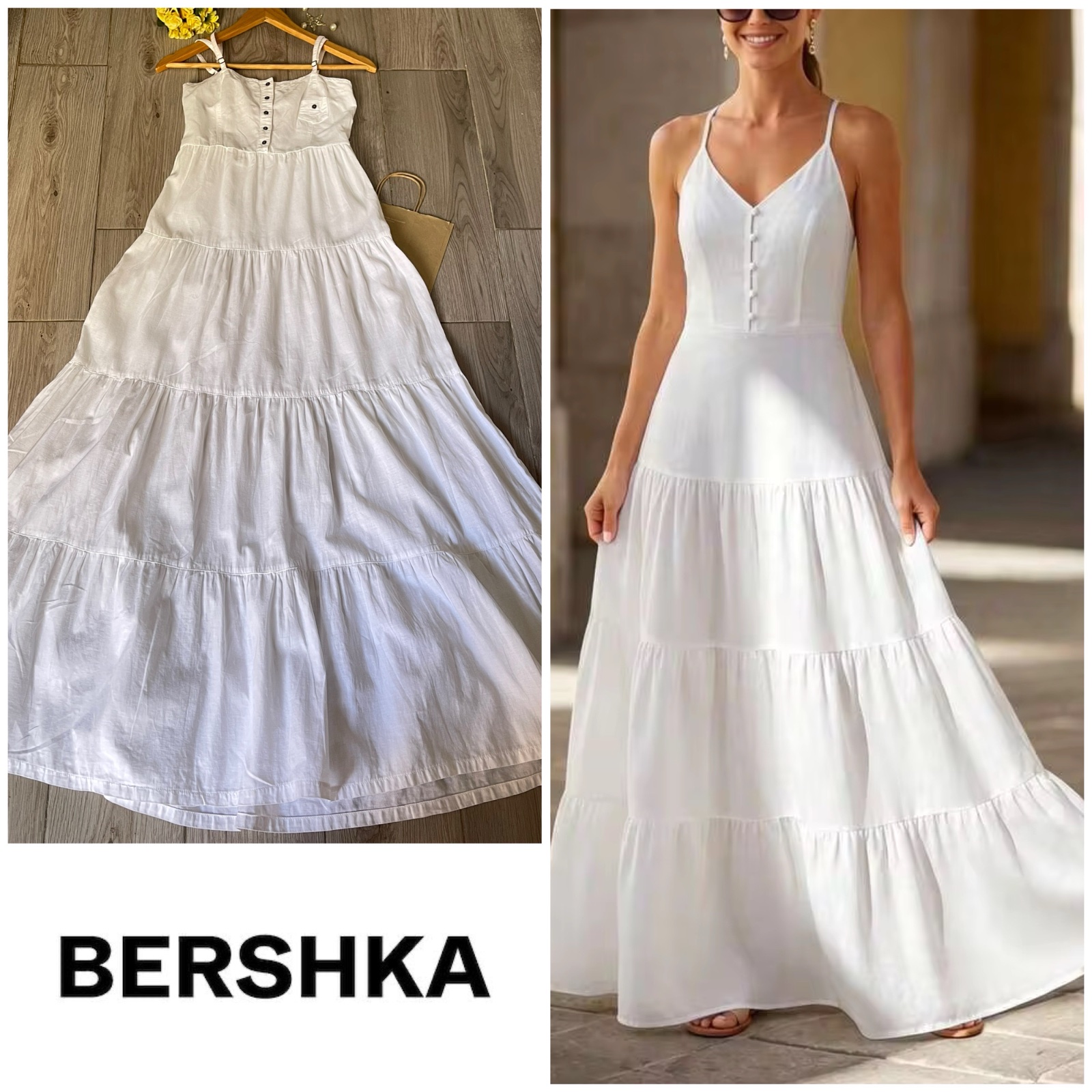 Lin Maxi dress bershka😍❤️❤️