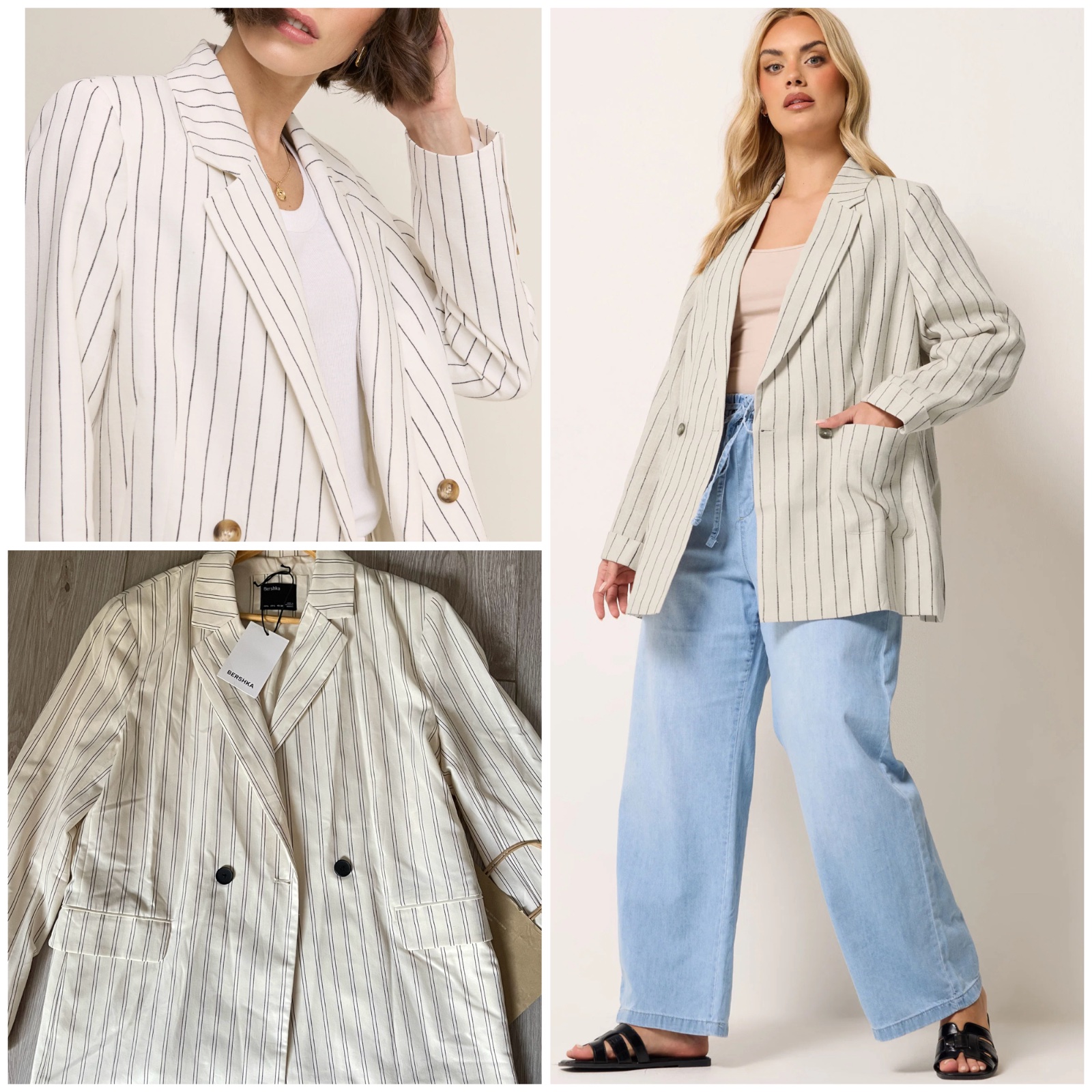 Bershka long blaser croisée neuf❤️