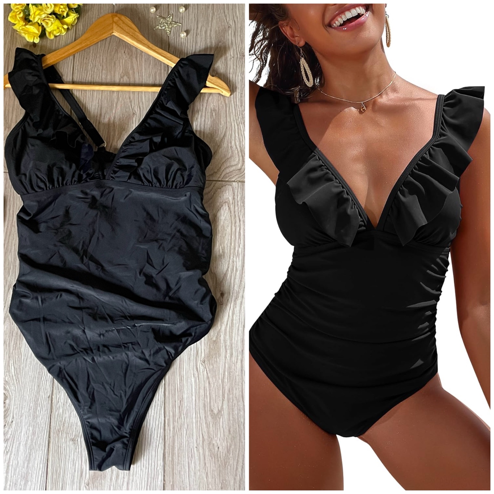 Sublime ruffle maillot rembourré❤️44/46