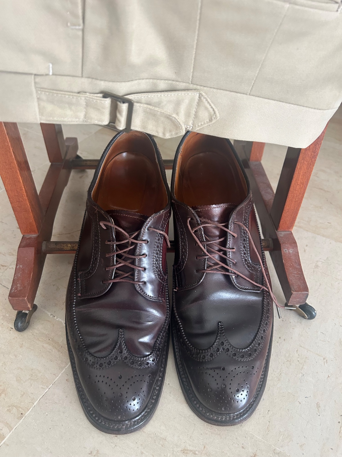 Alden "long wing Bluchers"