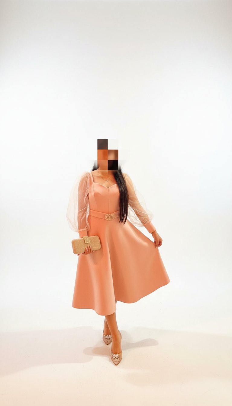 Robe rose pour soirée ou fiançailles 