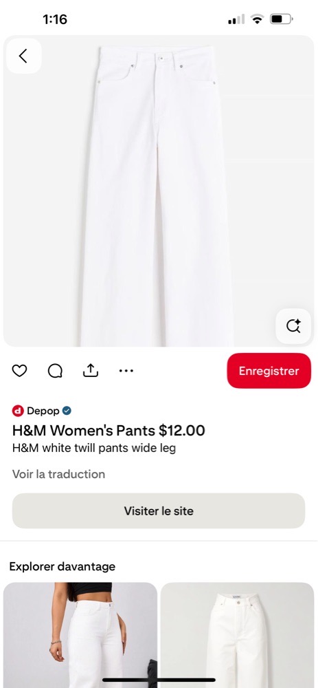 Pantalon H&M 