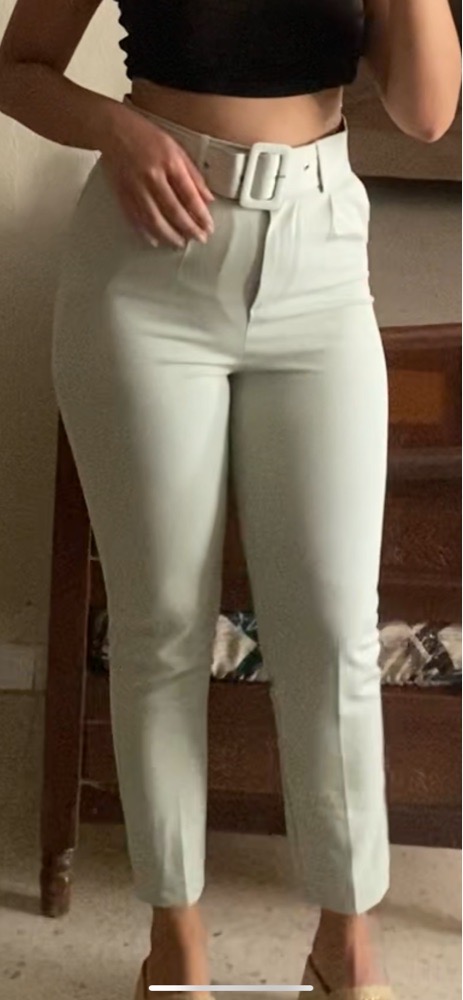 Pantalon posé vert clair 🌱